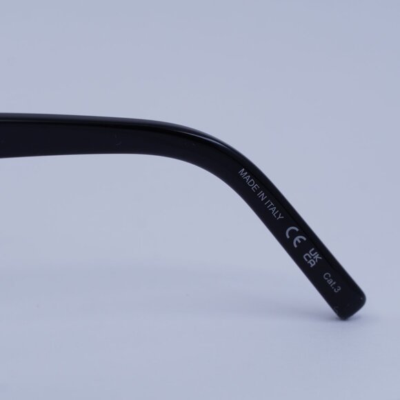 Saint Laurent SL276 MICA 001 Sunglasses Black Cat Eye Frame, Grey Lenses main image 7